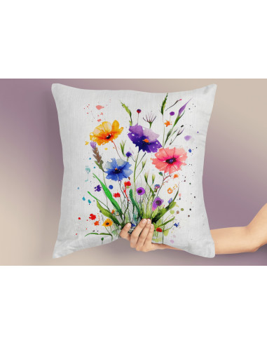 Almohadones Flores Acuarela Almohadones Flores Acuarela
