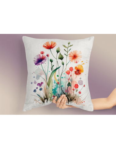Almohadones Flores Acuarela Almohadones Flores Acuarela