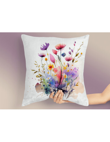 Almohadones Flores Acuarela Almohadones Flores Acuarela