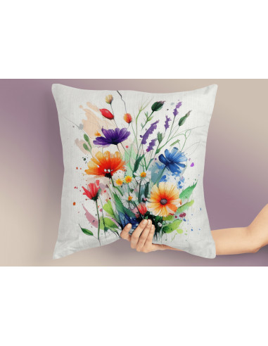 Almohadones Flores Acuarela Almohadones Flores Acuarela