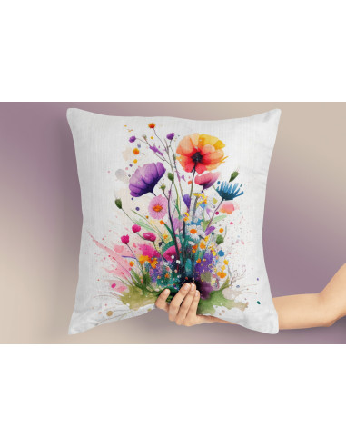 Almohadones Flores Acuarela Almohadones Flores Acuarela