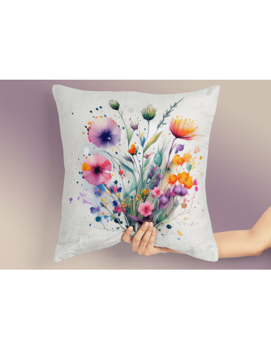 Almohadones Flores Acuarela Almohadones Flores Acuarela