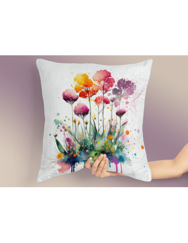 Almohadones Flores Acuarela Almohadones Flores Acuarela