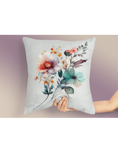 Almohadones Flores Acuarela Almohadones Flores Acuarela
