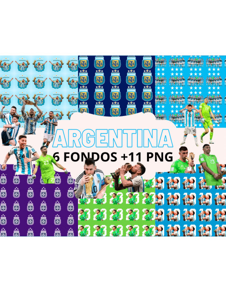 6 Fondos + 11 Clipart Png Argentina