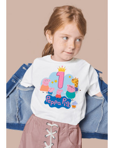 Remeras Peppa Cumpleaños 2