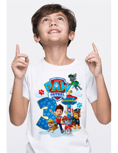Remeras Paw Patrol Cumpleaños