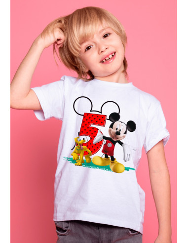 Remeras Mickey Cumpleaños