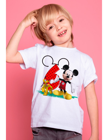 Remeras Mickey Cumpleaños
