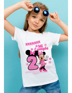 Remeras Minnie Cumpleaños 2