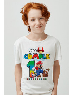 Remeras Mario Cumpleaños