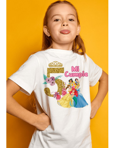 Remeras Princesas Cumpleaños Remeras Princesas Cumpleaños