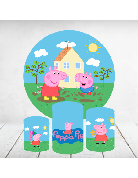 Decoración mesa Peppa