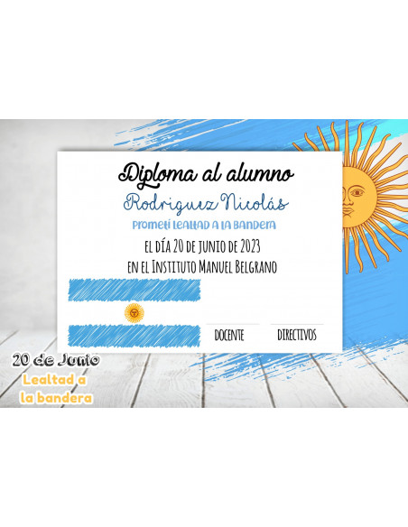 copy of DIPLOMA LEALTAD A LA BANDERA