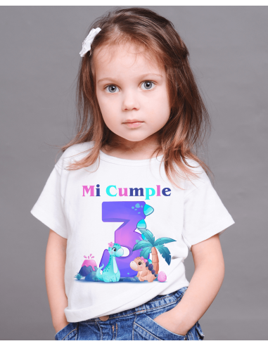 Remeras Dino Nena Cumpleaños Remeras Dino Nena Cumpleaños