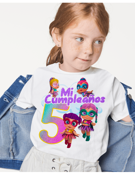 Remeras Super Cute Cumpleaños