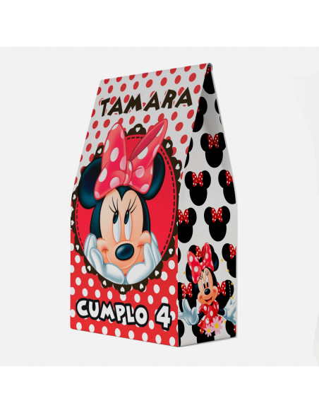 Bolsitas Imprimible - Minnie Roja