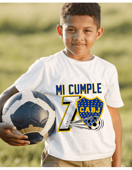 Remeras Futbol Boca Cumpleaños