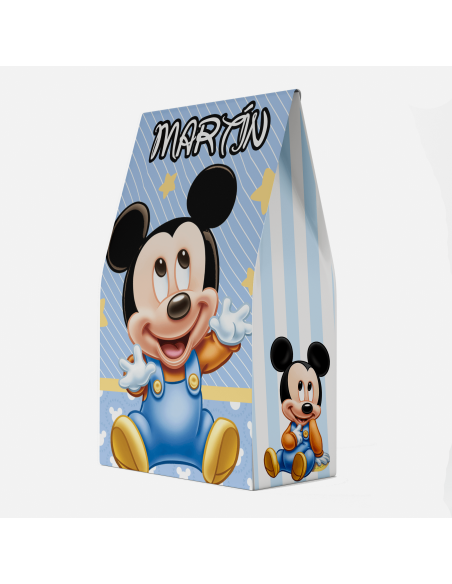Bolsitas Imprimible - Mickey Bebe