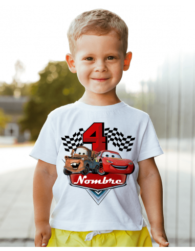 Remeras Cars Cumpleaños