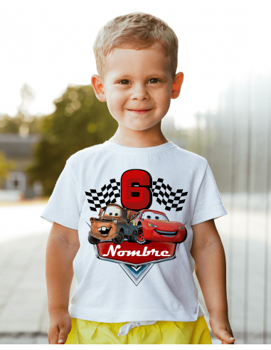 Remeras Cars Cumpleaños