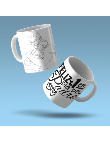 Taza Remera día del padre primerizo