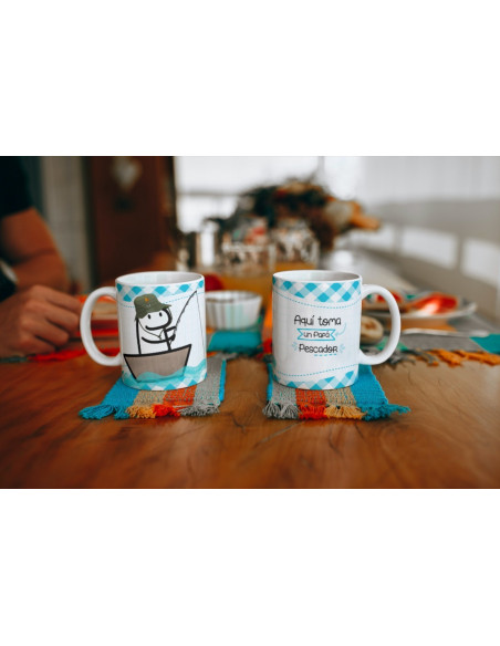 Tazas día del padre flork aquí toma