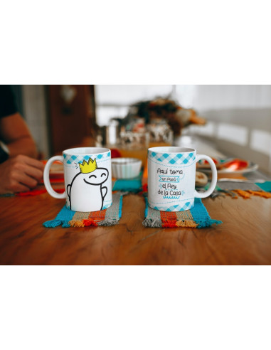 Tazas día del padre flork aquí toma