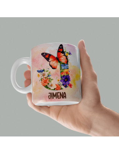 Iniciales Flores Mariposas