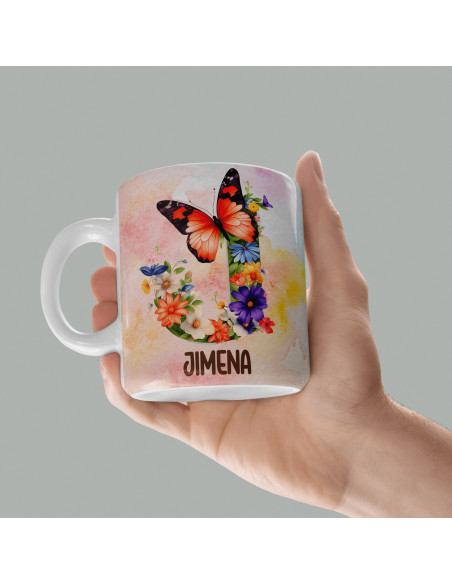 Iniciales Flores Mariposas