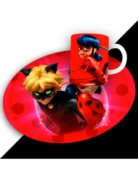 PACK DE 25 PLANTILLAS DE INDIVIDUAL REDONDO + TAZA