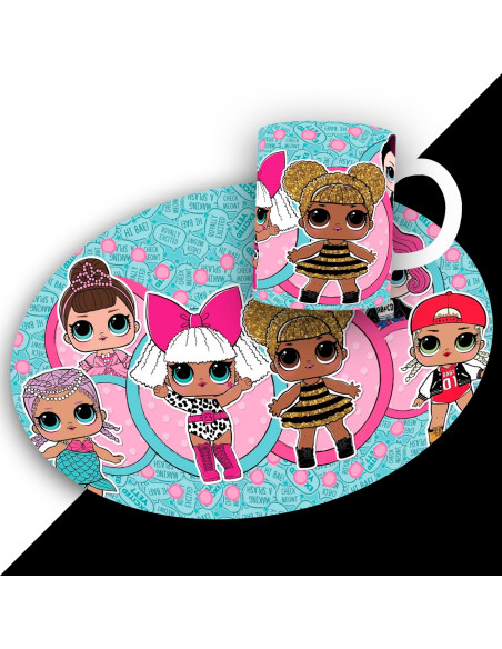 PACK DE 25 PLANTILLAS DE INDIVIDUAL REDONDO + TAZA