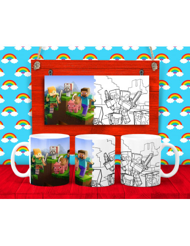 25 DISEÑOS DE TAZAS PARA COLOREAR