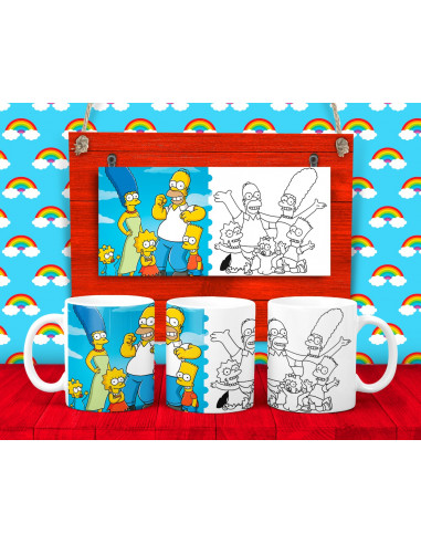 25 DISEÑOS DE TAZAS PARA COLOREAR