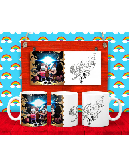 25 DISEÑOS DE TAZAS PARA COLOREAR