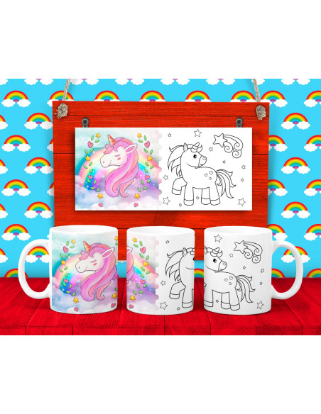 25 DISEÑOS DE TAZAS PARA COLOREAR