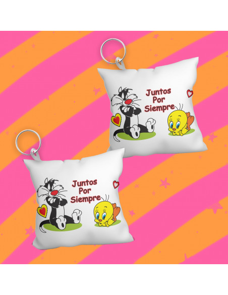 Llavero almohadita día del amigo