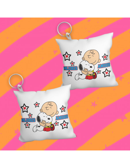 Llavero almohadita día del amigo