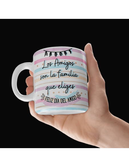 Taza foto día del amigo frases