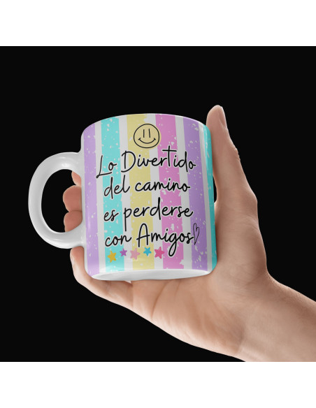 Taza foto día del amigo frases