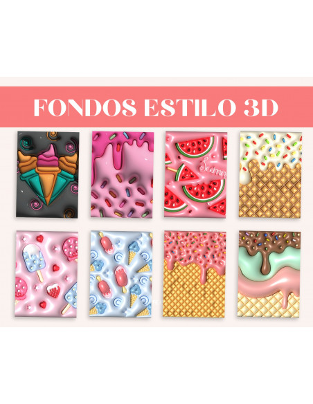 FONDOS/PATTERN DULCE CANDY 3D