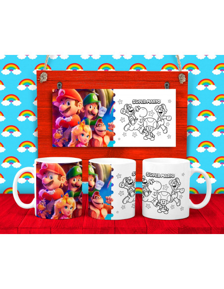 15 DISEÑOS DE TAZAS PARA COLOREAR