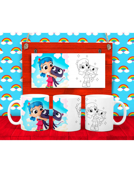 15 DISEÑOS DE TAZAS PARA COLOREAR