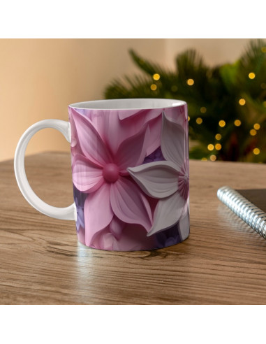 Taza 3D FLORES