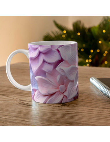 Taza 3D FLORES