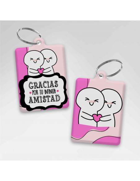 LLAVEROS RECTANGULAR DIA DEL AMIGO