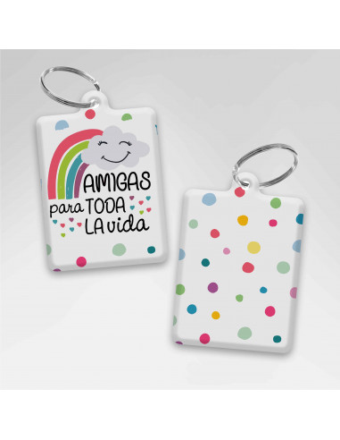 LLAVEROS RECTANGULAR DIA DEL AMIGO