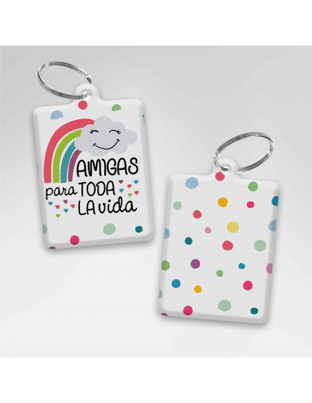 LLAVEROS RECTANGULAR DIA DEL AMIGO