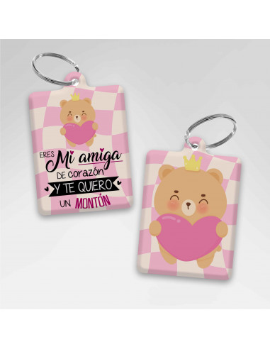 LLAVEROS RECTANGULAR DIA DEL AMIGO