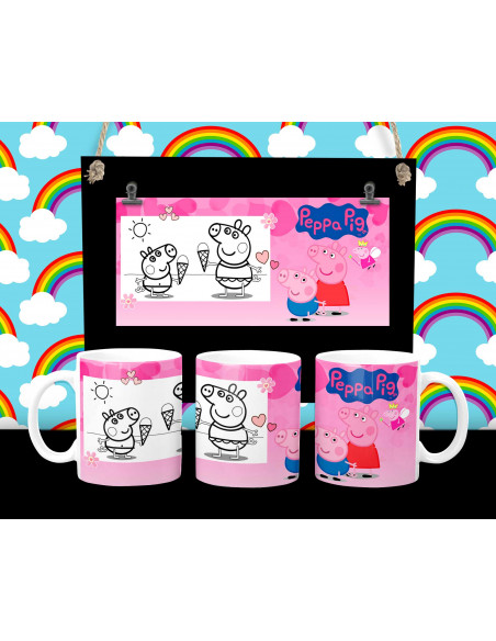 PLANTILLAS PARA TAZAS INFANTILES PINTAR COLOREAR